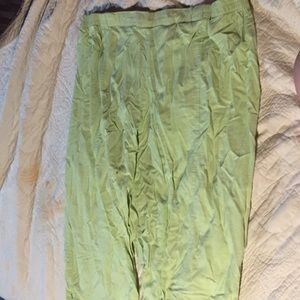 Green Capri pants